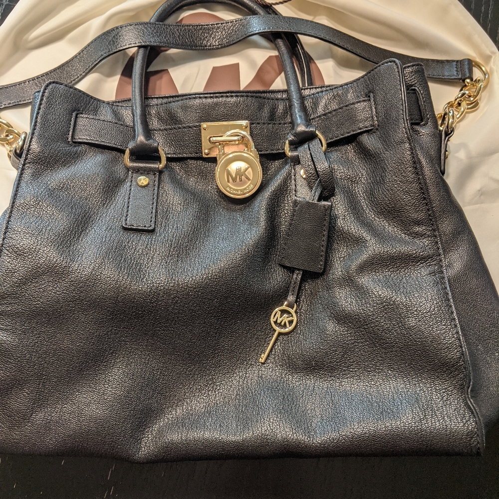 Michael kors over the shoulder leather bag